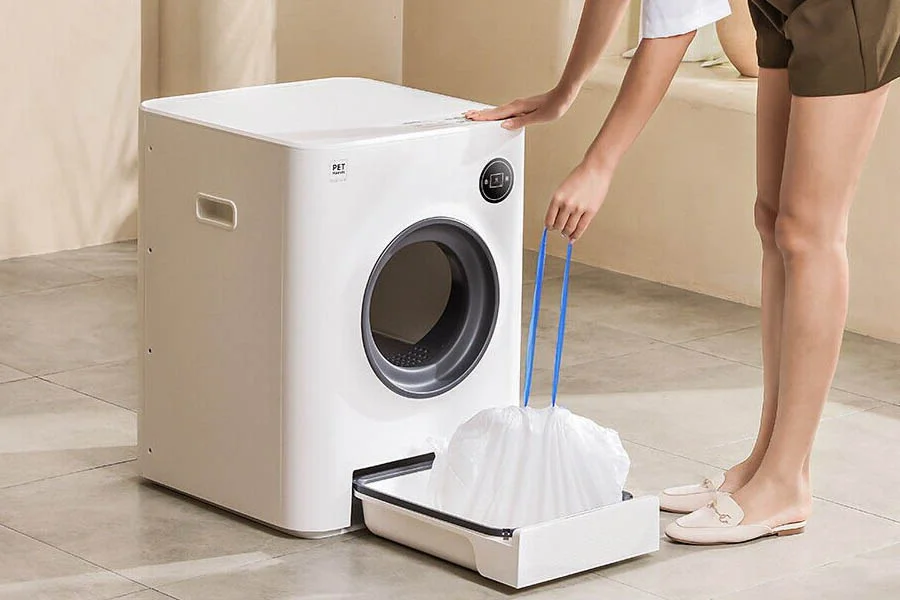 automatic self cleaning cat litter box
